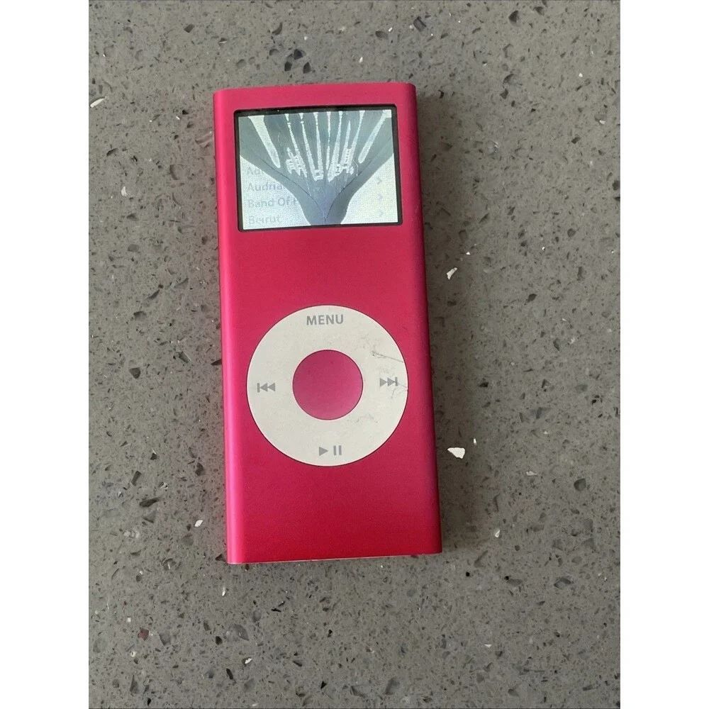 Apple A1199 4GB iPod Nano 2nd Gen Limited Ed. Product RED MA725LL READ! Screen
